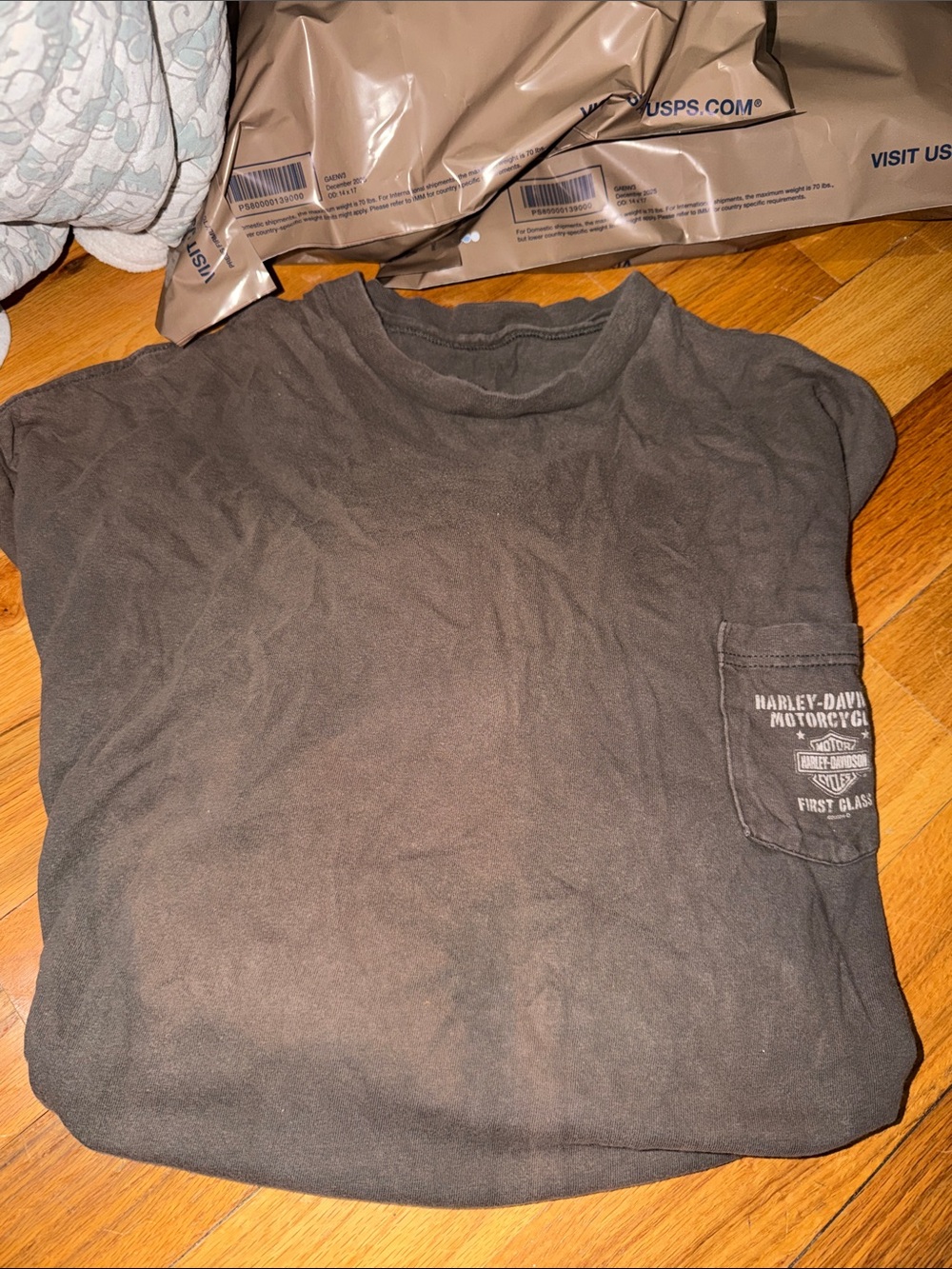Harley-Davidson Black Short Sleeve Pocket Tee